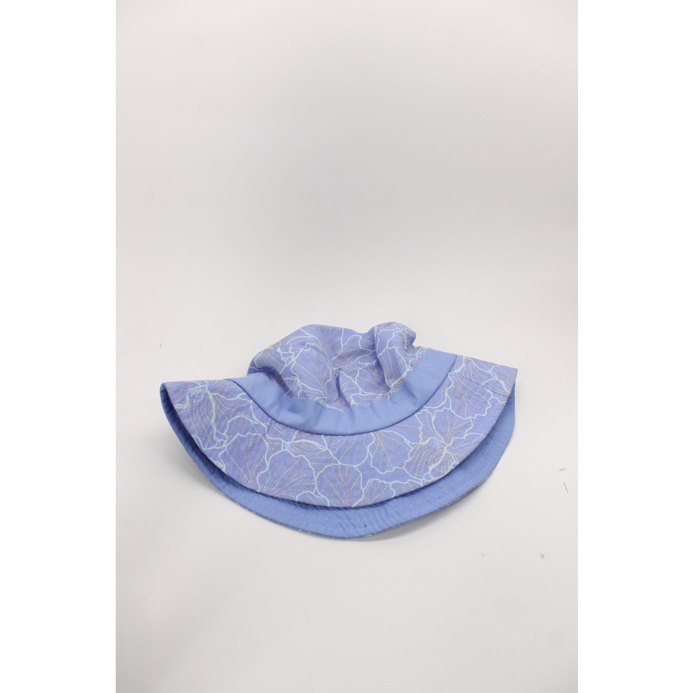 Worldwide sportsman 4–6 kids Sun hat floral pattern periwinkle blue nylon